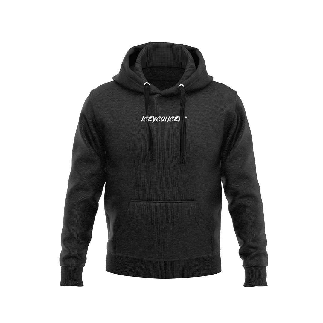 Iced Hoodie - [Black - 4XL]